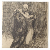 愛の聖別(Paul-Albert Besnard) タイル (正面)