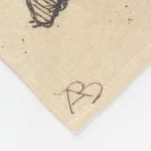 愛の聖別(Paul-Albert Besnard) フリースブランケット (角)