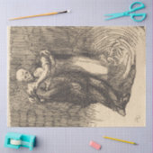 愛の聖別(Paul-Albert Besnard) 薄葉紙 (クラフト)