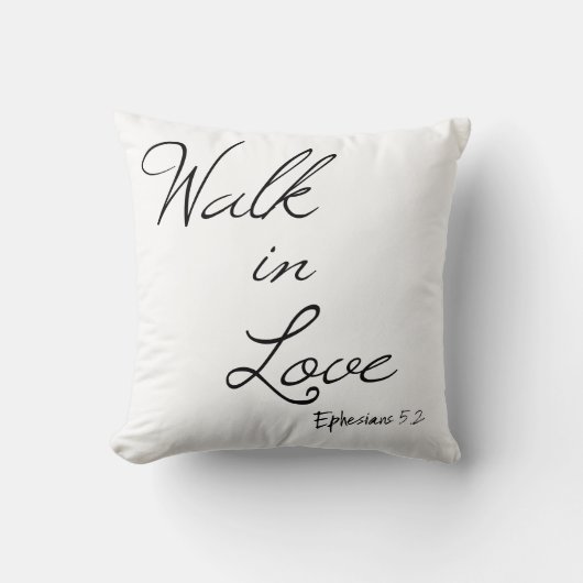 愛の聖句を歩く クッション (正面)