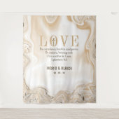 愛の聖句 エペソ4:2 ウェディングバックドロップ タペストリー (正面)