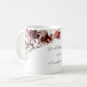 愛の聖書の詩のフローラのマグカップ コーヒーマグカップ (正面左)