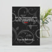 愛の聖書の詩篇、黒/赤 招待状 (スタンド正面)