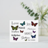 愛の聖書 蝶々 セーブ・ザ・デート 案内ポストカード (スタンド正面)