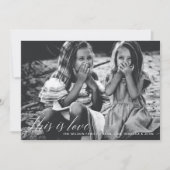 愛の脚本シンプル写真バレンタインデー シーズンカード (正面)