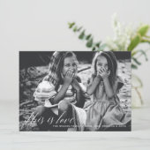 愛の脚本シンプル写真バレンタインデー シーズンカード (スタンド正面)