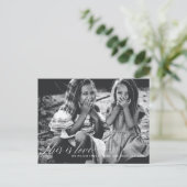 愛の脚本シンプル写真バレンタインデー ポストカード (スタンド正面)