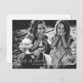 愛の脚本シンプル写真バレンタインデー ポストカード (正面/裏面)