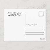 愛の脚本シンプル写真バレンタインデー ポストカード (裏面)