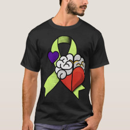 愛の脳ハートTシャツ | ハートと脳 Tシャツ