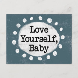 愛の自分自身のベビー – グレーのはがき ポストカード