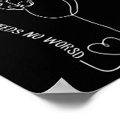 愛の自閉症の認識月は言葉を必要としないASL SPED ポスター (角)