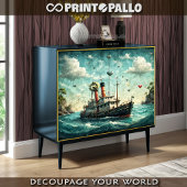 愛の舟熱狂するの油絵 薄葉紙