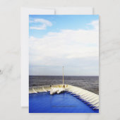 愛の航海 l クルーズ船/目的地ウェディング 招待状 (裏面)