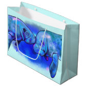 愛の色のマナティー ラージペーパーバッグ (正面アングル)