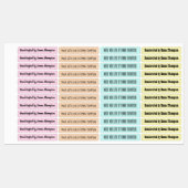 愛の色名で作らパーソナライズされたれる ラベル (シート)