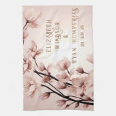 愛の花々»結婚式招待状 キッチンタオル (縦)