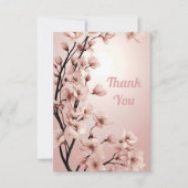 愛の花々»結婚式招待状 サンキューカード (正面)