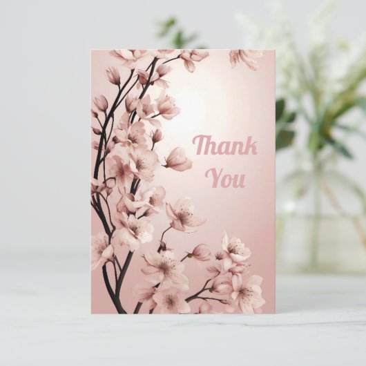 愛の花々»結婚式招待状 サンキューカード (スタンド正面)