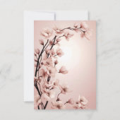 愛の花々»結婚式招待状 サンキューカード (裏面)