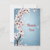 愛の花々»結婚式招待状 サンキューカード (正面)