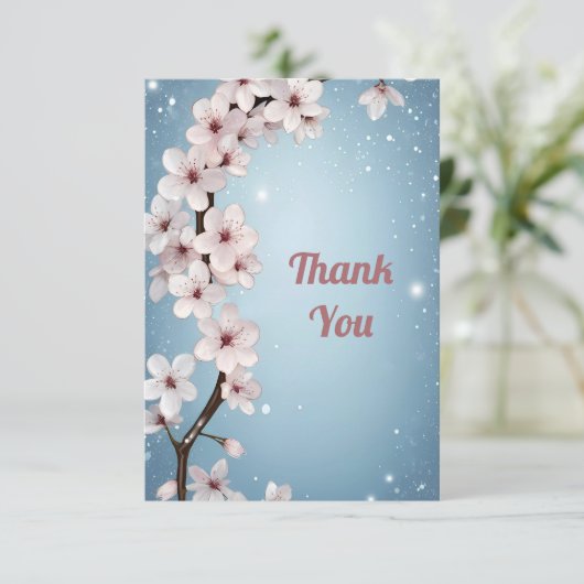 愛の花々»結婚式招待状 サンキューカード (スタンド正面)