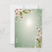 愛の花々»結婚式招待状 サンキューカード (裏面)