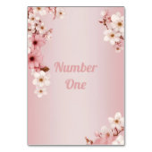 愛の花々»結婚式招待状 テーブルナンバー (正面)