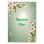 愛の花々»結婚式招待状 テーブルナンバー (正面)