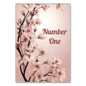 愛の花々»結婚式招待状 テーブルナンバー (正面)