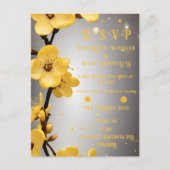 愛の花々»結婚式招待状 ポストカード (正面)