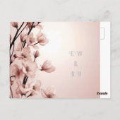 愛の花々»結婚式招待状 ポストカード (裏面)