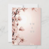 愛の花々»結婚式招待状 出欠カード (裏面)