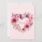 愛の花々 | 花の輪 | バレンタインデー シーズンカード (正面)