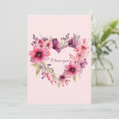 愛の花々 | 花の輪 | バレンタインデー シーズンカード (スタンド正面)