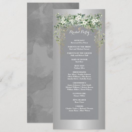 愛の花々 – 銀のお祝い (正面/裏面)