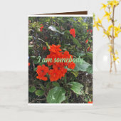 愛の花の人からの挨拶気に。 カード (黄色い花)