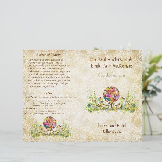 愛の花の木の魔法の森の結婚輪 (スタンド正面)