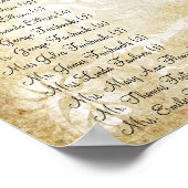 愛の花の木の魔法の森の結婚輪 ポスター (角)