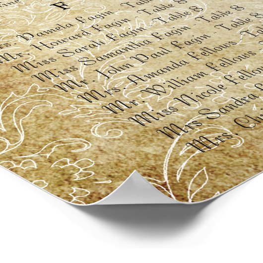 愛の花の木の魔法の森の結婚輪 ポスター (角)