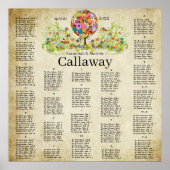 愛の花の木の魔法の森の結婚輪 ポスター (正面)