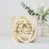 愛の花びら　ホワイト　結婚式招待状 招待状 (スタンド正面)