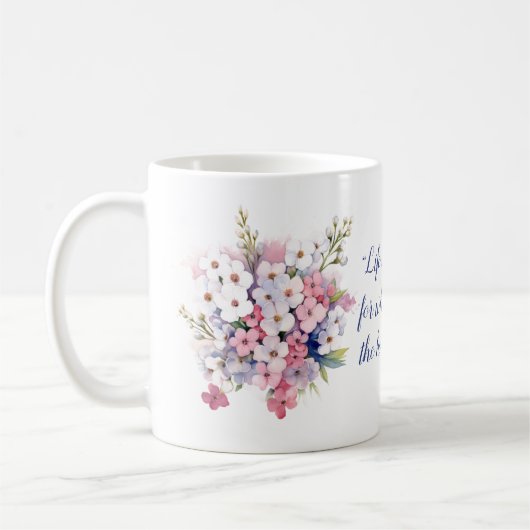 愛の花カスタム咲き コーヒーマグカップ (左)