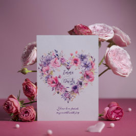 愛の花咲き | 花 | オーダーメイド ネーム & テキスト シーズンカード