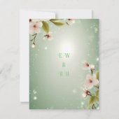 「愛の花咲く」ウェディング招待状コレクション 出欠カード (裏面)