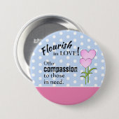 愛の花嫁 – 思いやりの心3"ラウンドボタン 缶バッジ (正面&裏面)