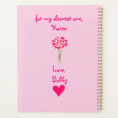 愛の花束バレンタインデー プランナー手帳 (裏面)