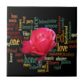 愛の花束:心のこもった表現 タイル (正面)