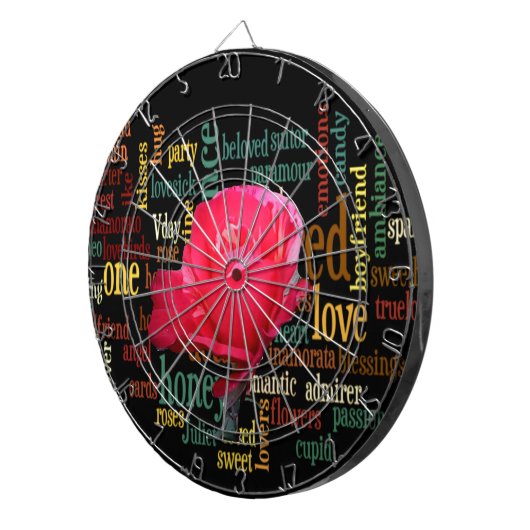 愛の花束:心のこもった表現 ダーツボード (正面右)