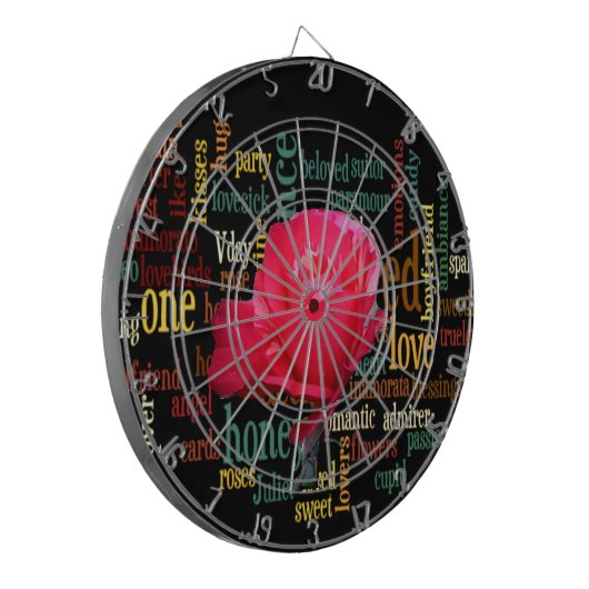 愛の花束:心のこもった表現 ダーツボード (正面左)